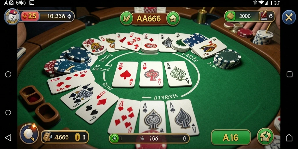 Tampilan gameplay seru dari AA666 dalam bermain Gaple.