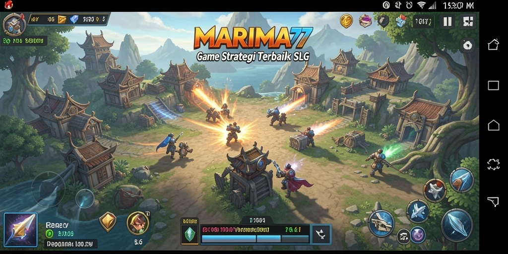 Tampilan utama gameplay MARIMA77 yang menarik dan strategis.
