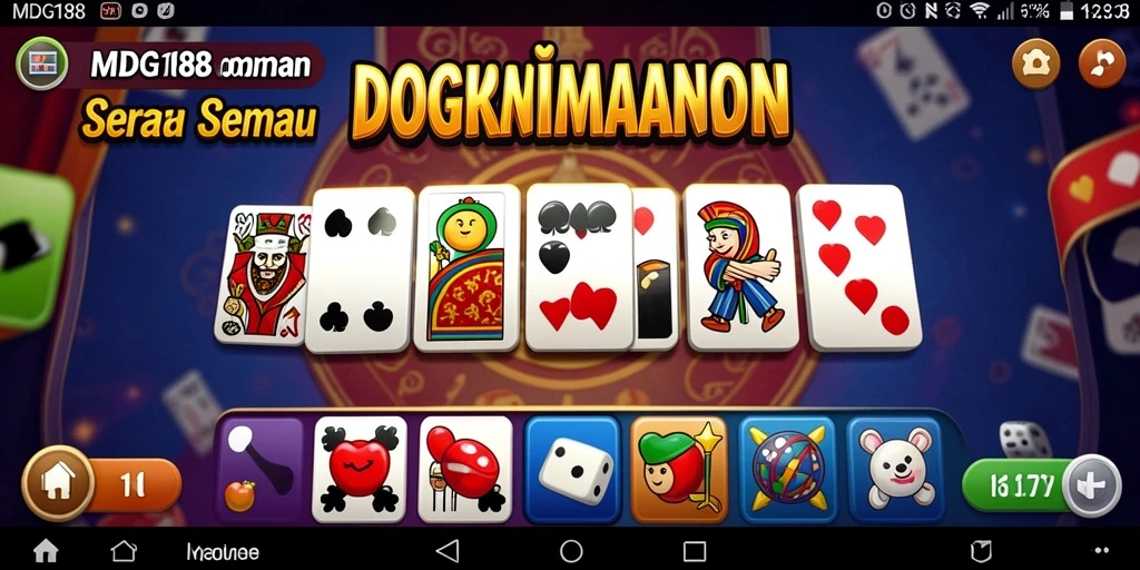 Screenshot MDG188 menampilkan gameplay Domino yang seru dan interaktif.