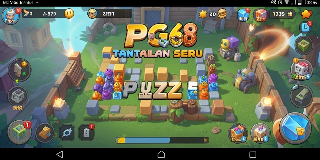 Tampilan gameplay PGG68 yang menarik dan penuh warna.