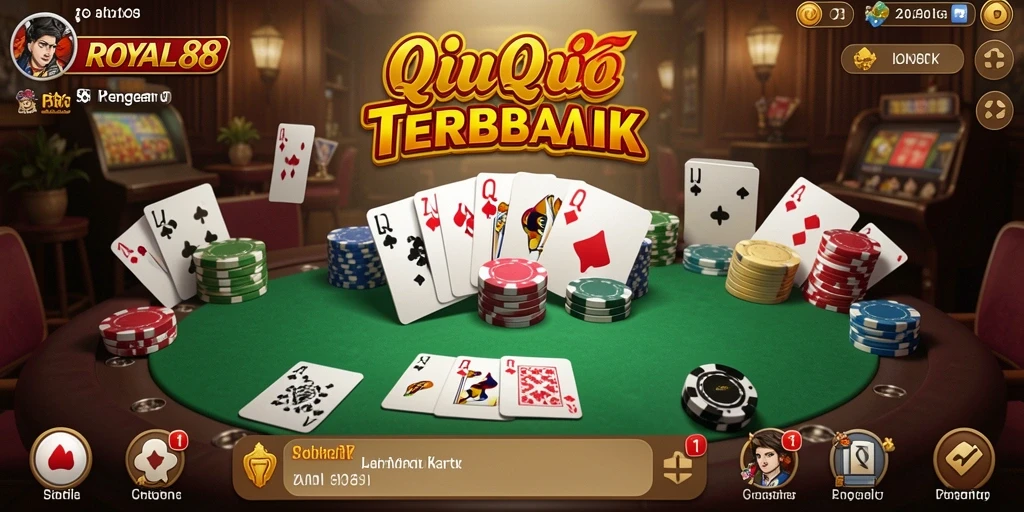 Tampilan gameplay QiuQiu yang seru di ROYAL88.