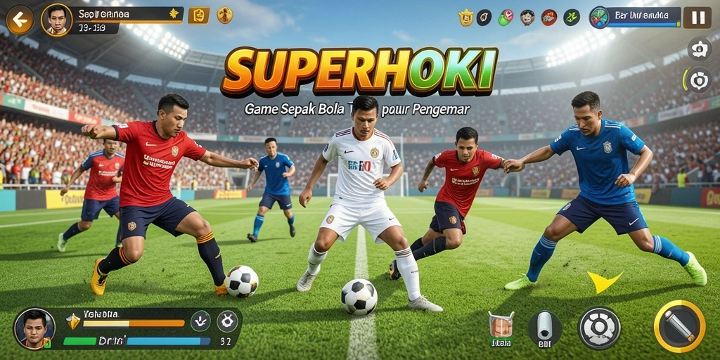 Tampilan gameplay SUPERHOKI yang menegangkan dan penuh aksi.