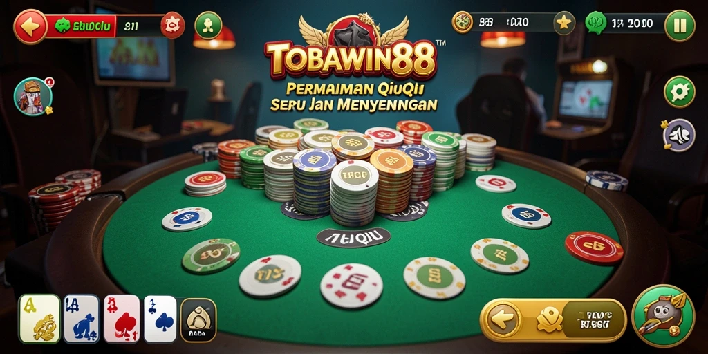 Tangkapan layar TOBAWIN88 menampilkan gameplay seru QiuQiu.